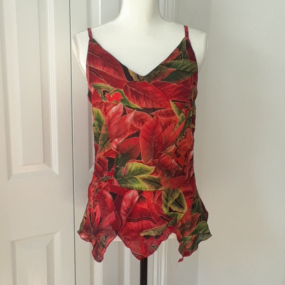 Key Lime Pie Floral Tank Top